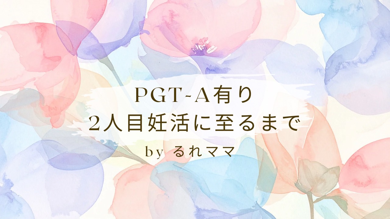 PGTA有り2人目妊活に至るまで
